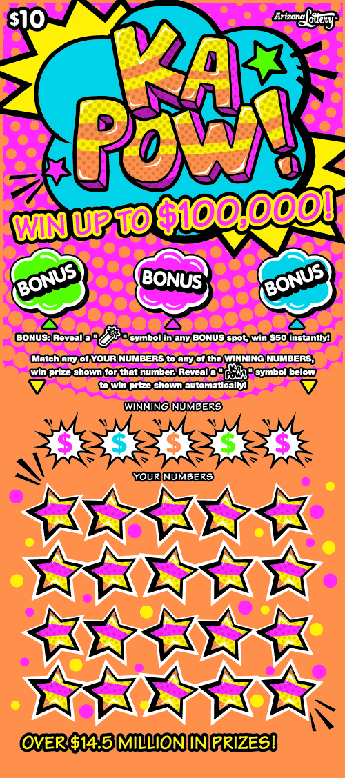 KA POW scratch-off ticket