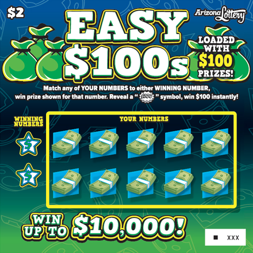 EASY $100S scratch-off ticket