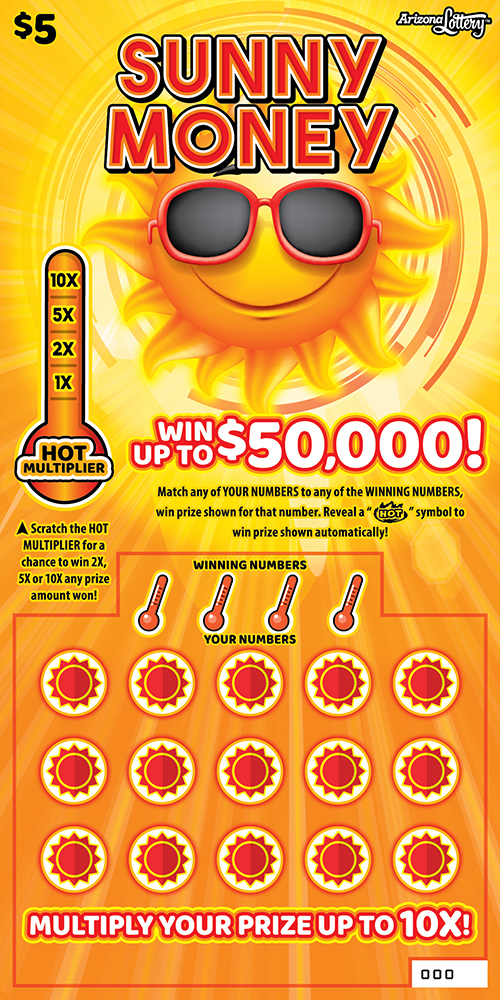 SUNNY MONEY scratch-off ticket