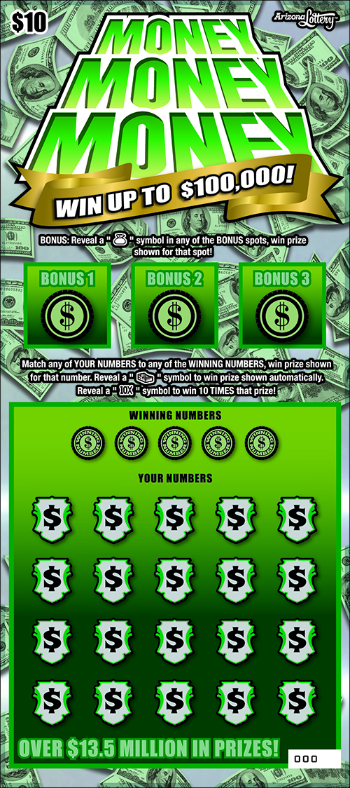 MONEY MONEY MONEY scratch-off ticket