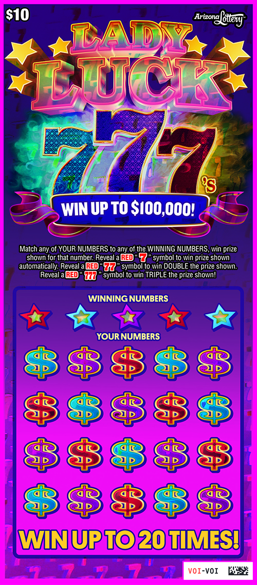 TRIPLE RED 7`S scratch-off ticket