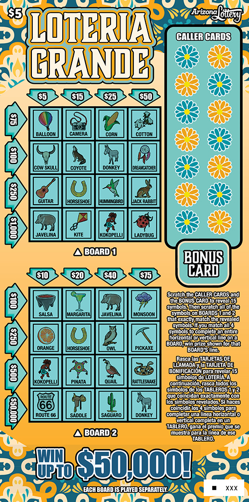 LOTERIA GRANDE scratch-off ticket