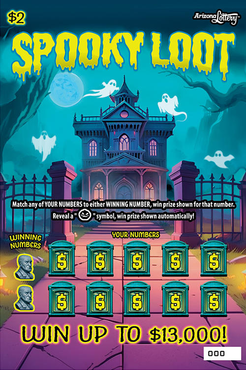 SPOOKY LOOT scratch-off ticket