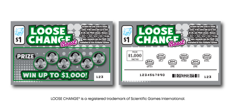 LOOSE CHANGE BOOST scratch-off ticket